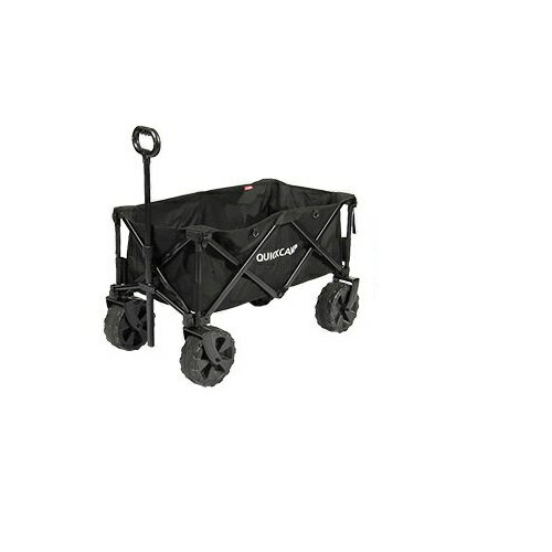 QUICKCAMP ワイドホイール アウトドアワゴン ブラック QC-CW90