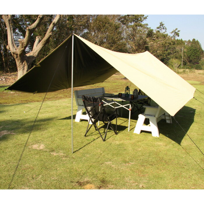 HCS-OGD100-BG DUNLOP ダンロップテント サマーシールド 遮光タープ 415cm×380cm ベージュ
