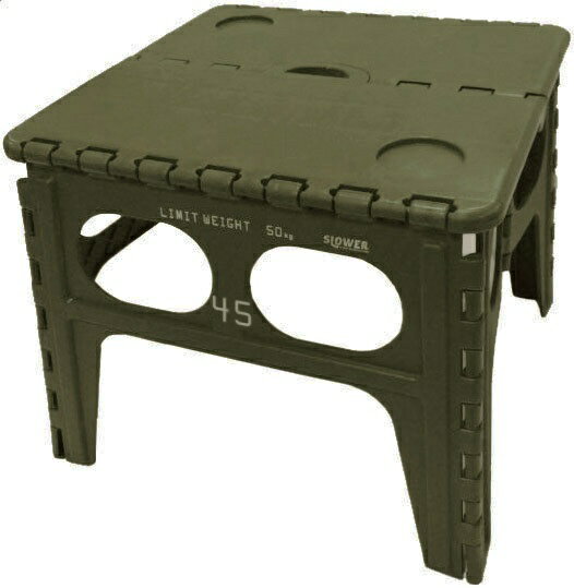 4589799541278 FOLDING TABLE Chapel チャペル OLIVE SLW127 SLOWER オリーブ 折りたたみテーブル 踏み台 フォールディング