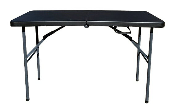 TRI アウトドア 折りたたみテーブル FOLDING TABLE 1220x600x740mm/ブラック SLW-211