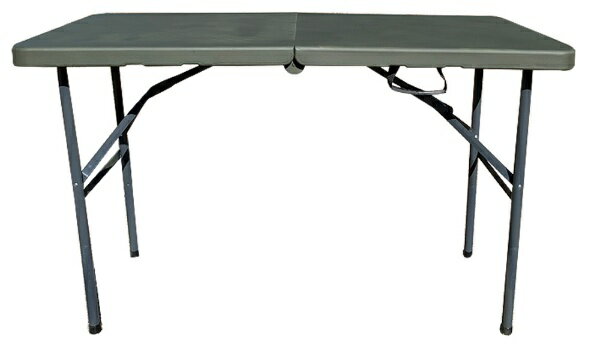 TRI アウトドア 折りたたみテーブル FOLDING TABLE 1220x600x740mm/オリーブ SLW-212