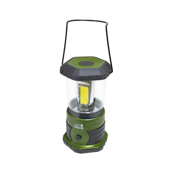 LEDランタン 高輝度1000ルーメン グリーン 電池式 4段階切替 OUTDOOR MAN KK-00431