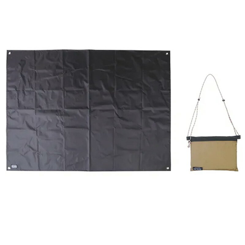 POST GENERAL ポストジェネラル GROUND SHEET & SACOCHE BAG BE×BK 982040033