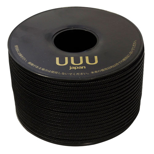 三友産業 ガイロープボビン巻 3mm×50m ブラック UUU-0158