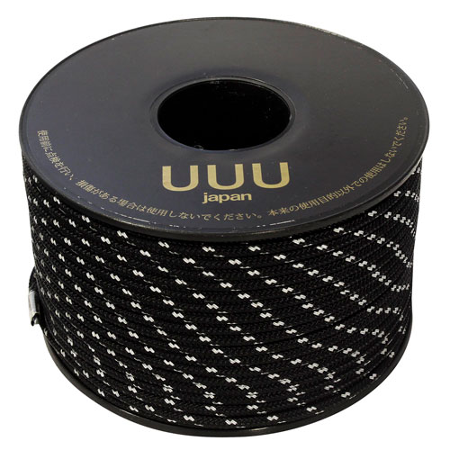 三友産業 ガイロープボビン巻 3mm×50m リフレクティブブラック UUU-0161