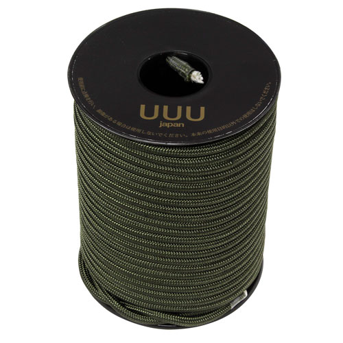 三友産業 ガイロープボビン巻 5mm×30m カーキ UUU-0162