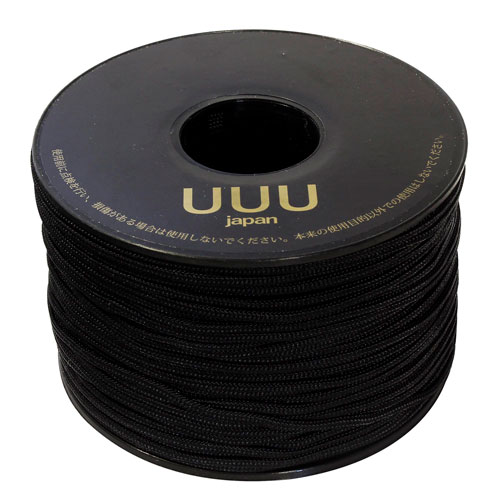 三友産業 ガイロープボ�ビン巻 2mm×100m ブラック UUU-0189
