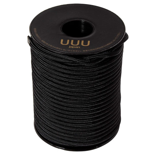 三友産業 ガイロープボビン巻 5mm×30m ブラック UUU-0192