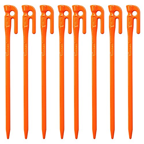 鍛造ペグ エリッゼステーク 28cm オレンジ 8本セット