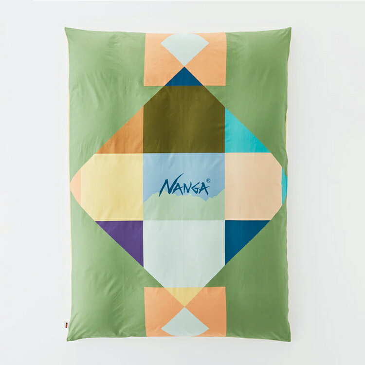 DUVET COVER CUBIC MOUNTAIN S シングル SMOKY GREEN