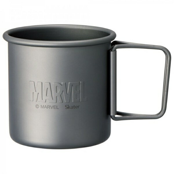 スケーター skater 折り畳みハンドル付マグカップ 320ml MARVEL ロゴ AKOH1