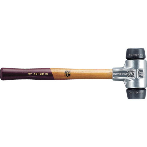 ロームヘルド・ハルダー HALDER シンプレックス・ハンマー 軽量ハウジング ゴム 黒 径40 No.3102.040