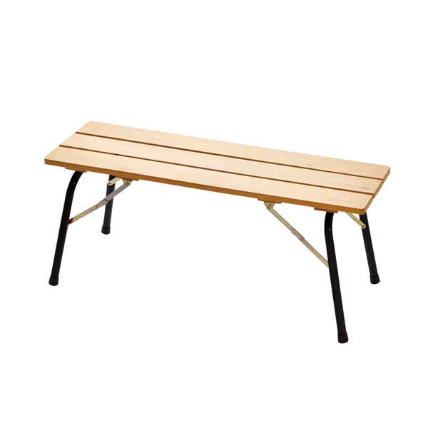 ハイマウント｜HIGHMOUNT CASTELMERLINO フォールディングウッドベンチ 100×30 100×30cm×H42cm/ブラック 20060
