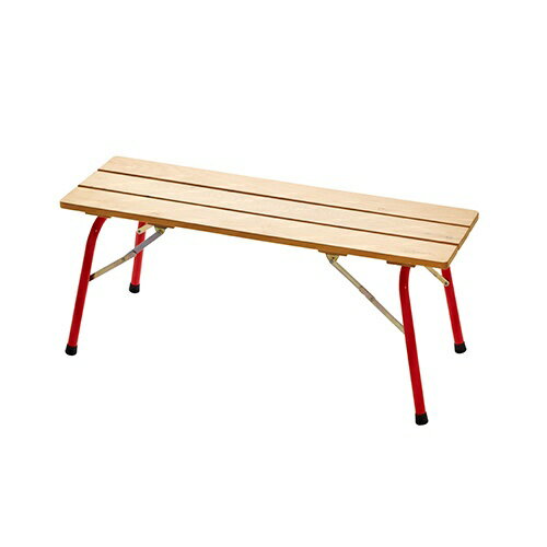 ハイマウント｜HIGHMOUNT CASTELMERLINO フォールデイングウッドベンチ 100×30 100×30cm×H42cm/イタリアンレッド 20055