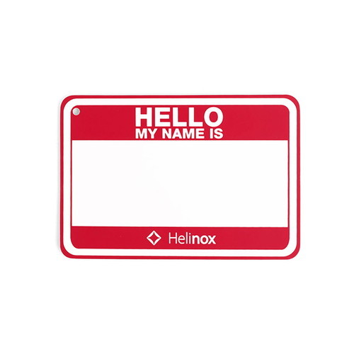 Helinox Homeヘリノックス ホーム Hello my name isパッチRD 19759017レッド