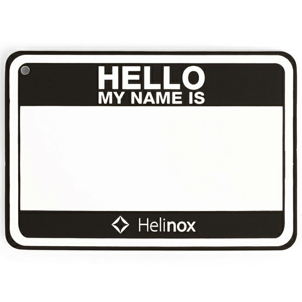 FFHelinoxヘリノックス Hello my name is パッチ ブラック