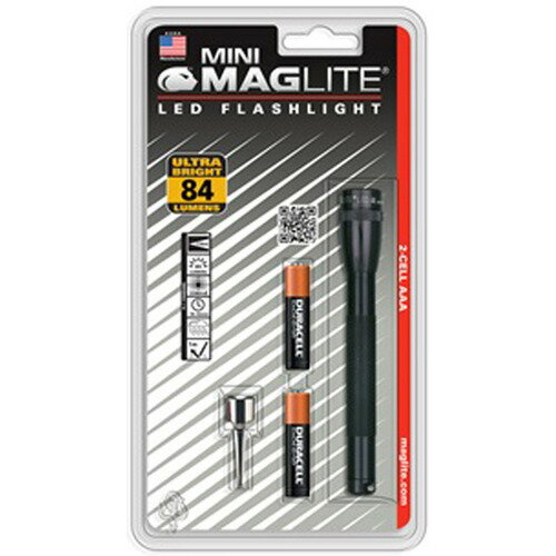 SP32016 マグライト LED懐中電灯 ブラック 100ルーメン MAGLITE ミニマグライトLED 2AAA