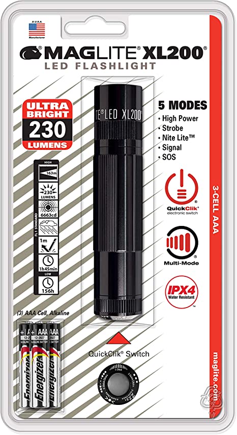MAG-LITE マグライト ミニマグライト XL200 LED ブラック 日本 XL200-S3016