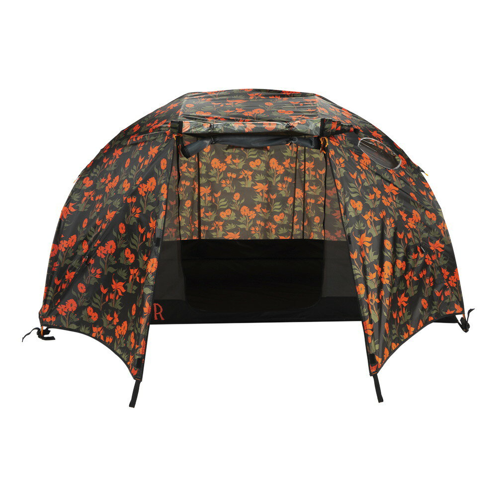 POLeR ポーラー 1 PERSON TENT O/S ORCHID FLORAL BLACK 221EQU5202-ORCF