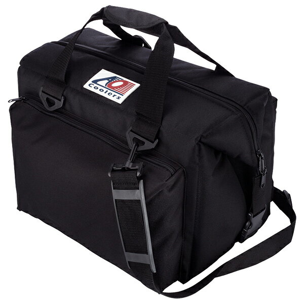 エーオークーラーズ AO Coolers キャンバス ソフトクーラー デラックス ブラック AO24DXBK