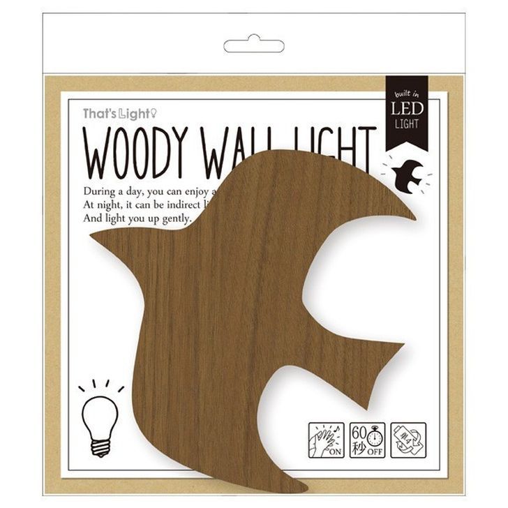 WOODY WALL LIGHT BIRD(1コ入)の写真