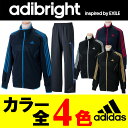 adibright inspired by EXILEadibright ウォームアップジャージ上下セット(ブラック×ゴールド)【メンズ】 RA734-RA732の画像