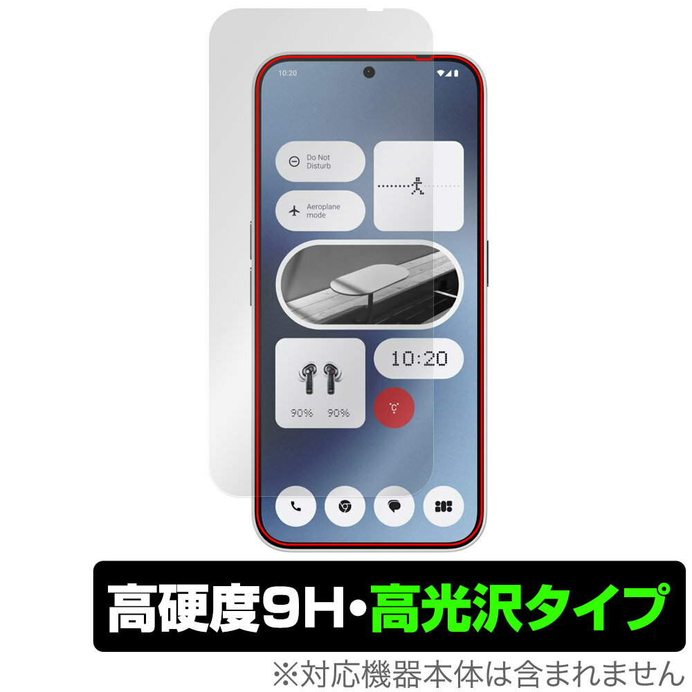 ミヤビックス OverLay 9H Brilliant for Nothing Phone (2a) (インカメラ穴なし) 表面用保護シート O9HBNTGPHONE2ANC/F/12