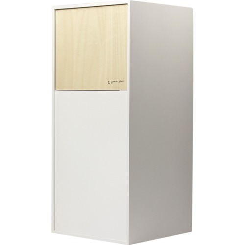 ヤマト工芸 ダストボックス DOORS mini YK12-105-Wh ホワイトの写真