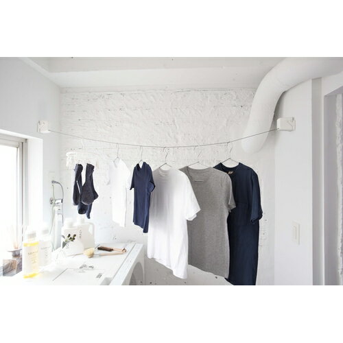 森田アルミ STOK laundry ストックランドリー +rail 室内物干しの写真