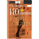 アツギ タイツ 真冬の脚を暖める 140デニール ブラック M-L(2足組)の画像