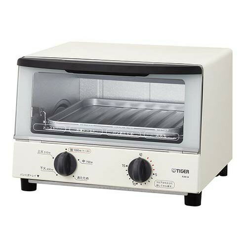 タイガー オーブントースター ホワイト KAK-A100W(1台)の写真