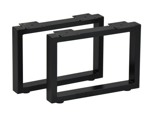 エイ・アイ・エス DIY用テーブル角枠脚 奥行45cm ロータイプ ブラック 高さ300mm TBK-4329ST_BKの写真