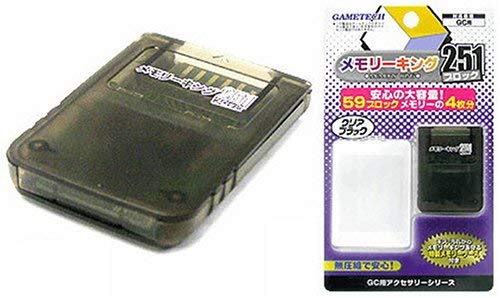 ゲームテック NINTENDO GAMECUBE専用 メモリーキング251 クリアブラックの画像