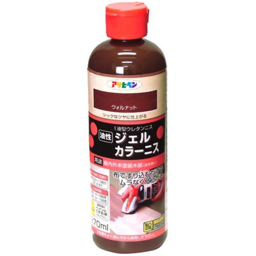 アサヒペン ジェルカラーニス ウォルナット(270ml)の写真