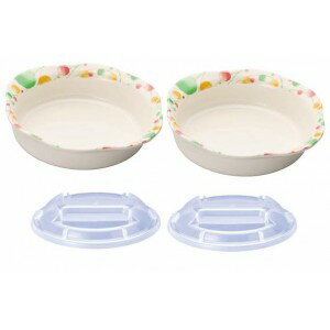 シンカ 信濃化学工業 ユニバーサルデザイン食器 深皿 水玉 蓋付 955-miの画像