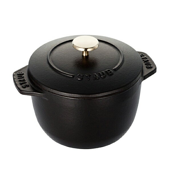 ツヴィリングJ.A.ヘンケルスジャパン ストウブ staub ストウブ ココット デ ゴハン S 12cm ブラックの写真