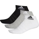 adidas クッション アンクル ソックス 3足組み (Cushioned Ankle Socks 3 Pairs) 25-27cm アディダス DZ9364