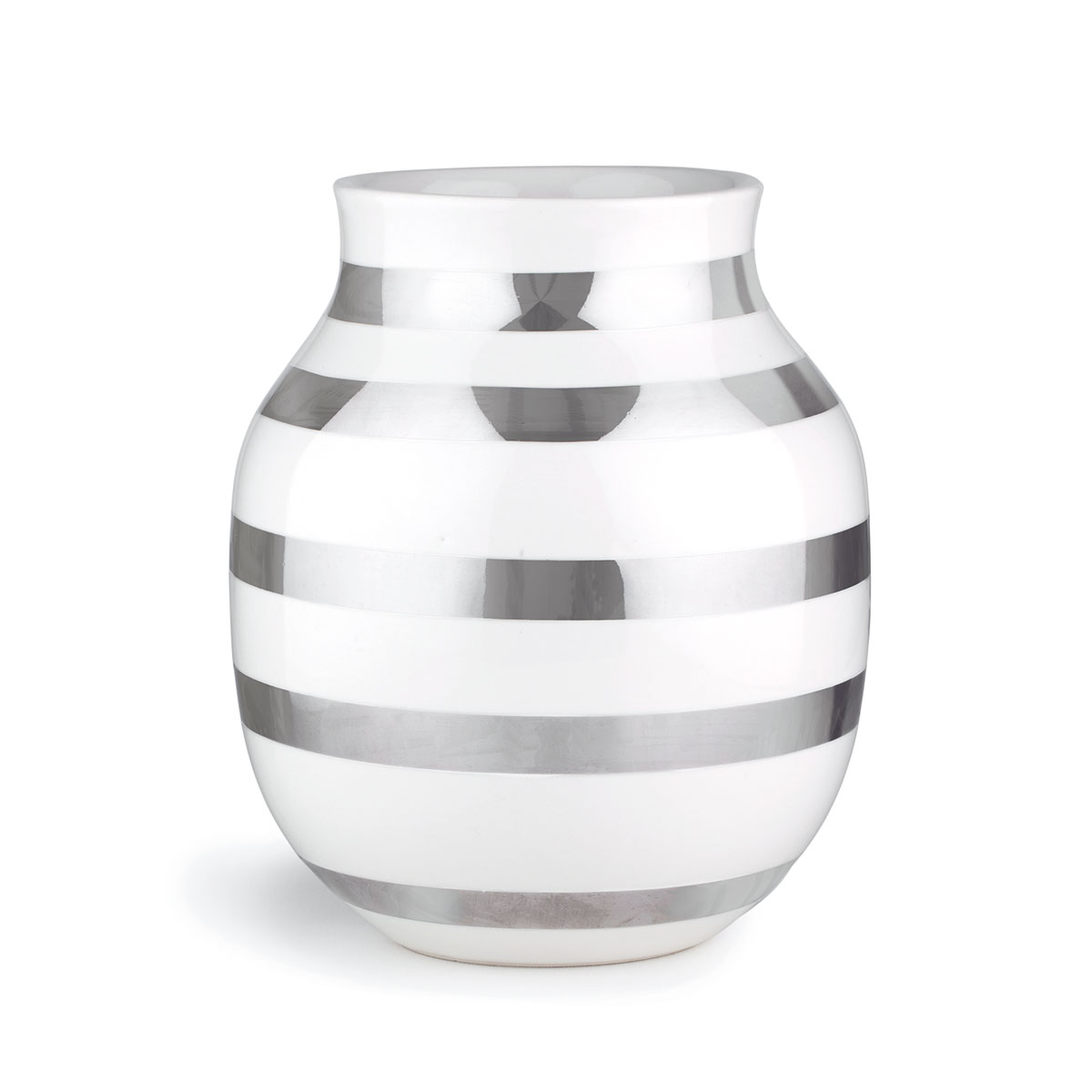 kahler ケーラーomaggio vase オマジオ フラワーベース m シルバー 1 edium h: の写真